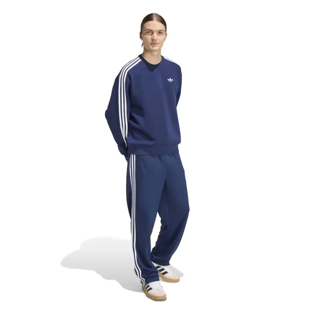 Свитшот оверсайз Adicolor 3 Stripes Adidas Originals, синий — фото 4