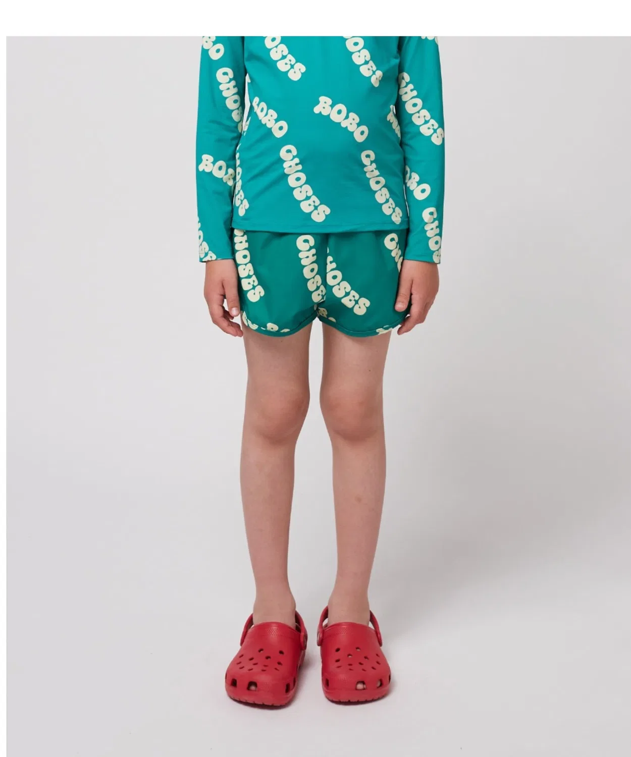Детские шорты для плавания с принтом Wavy Bobo Choses BOBO CHOSES, Green
