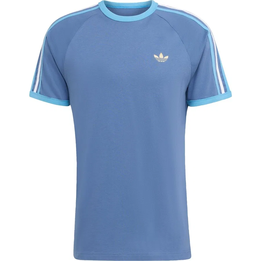 Спортивная футболка с длинным рукавом и тремя полосками adidas Originals, Темно-синий — фото 3