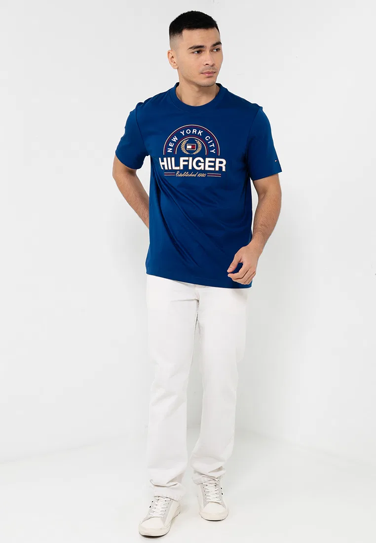 Футболка с коротким рукавом Icon Hilfiger Tee, Tommy Hilfiger, синий — фото 4