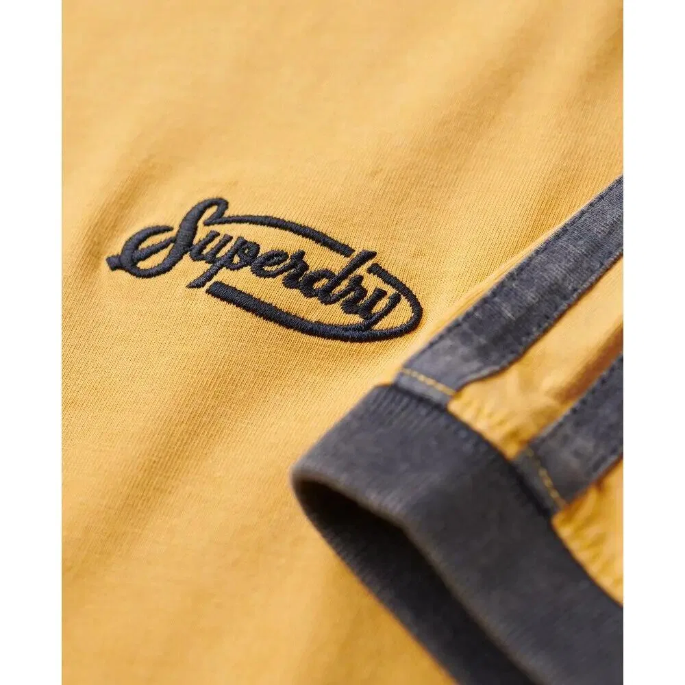 Мужская футболка с длинным рукавом Retro Essential Superdry, Yellow — фото 2