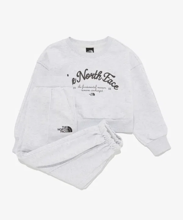 Футболка с длинным рукавом, Alison, The North Face Kids, серый