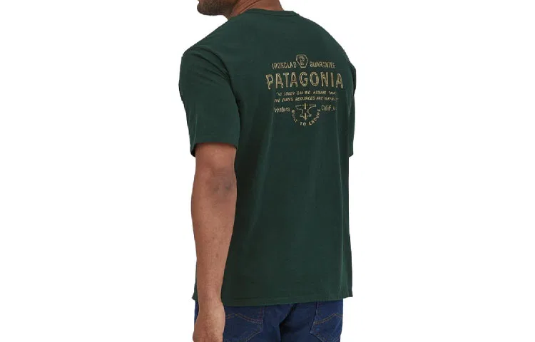 Мужская футболка с круглым вырезом Patagonia Responsibili Tee, Gray/STGN — фото 4