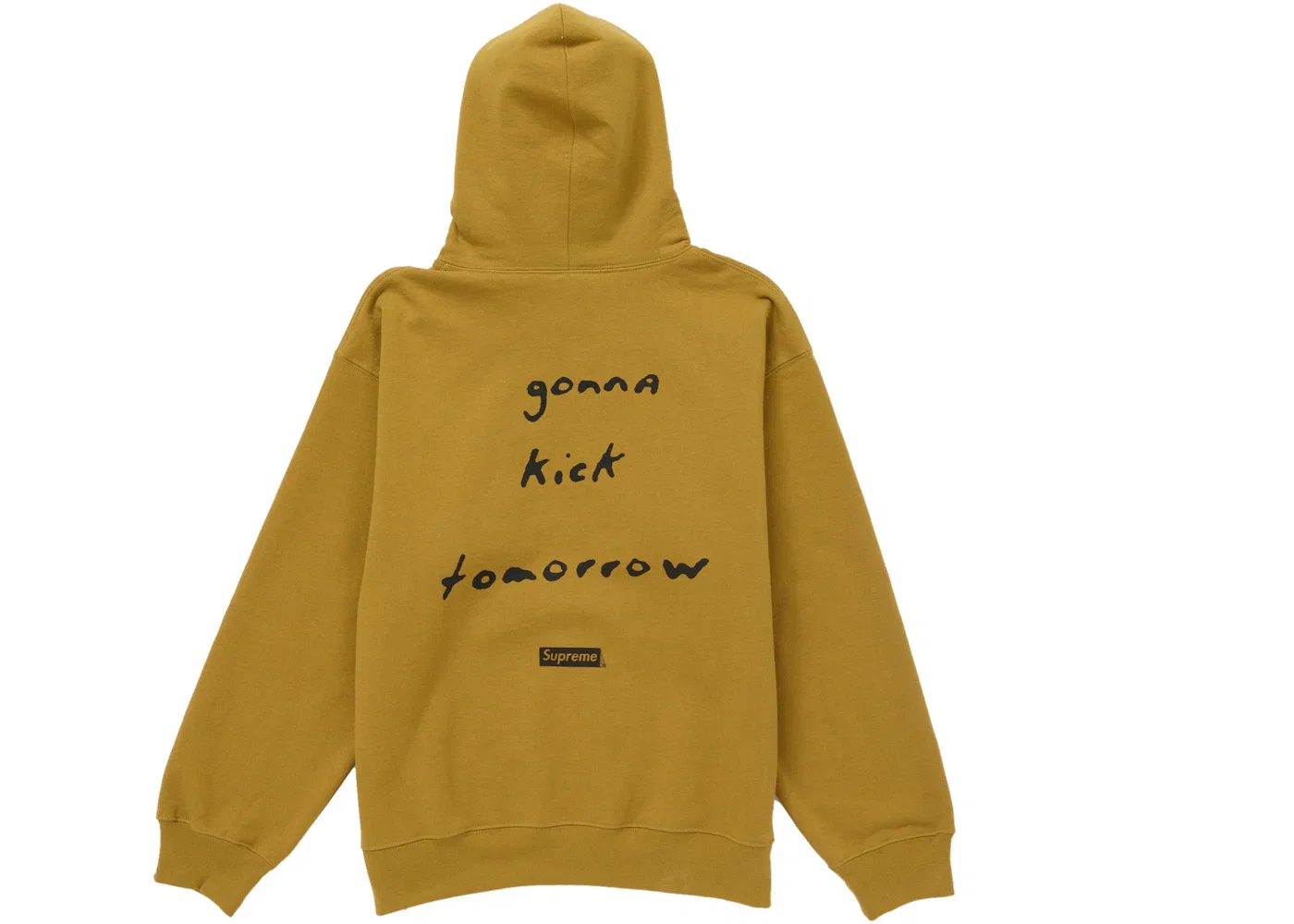 Мужской худи с капюшоном модель Sweatshirt Supreme, Dark Mustard — фото 2
