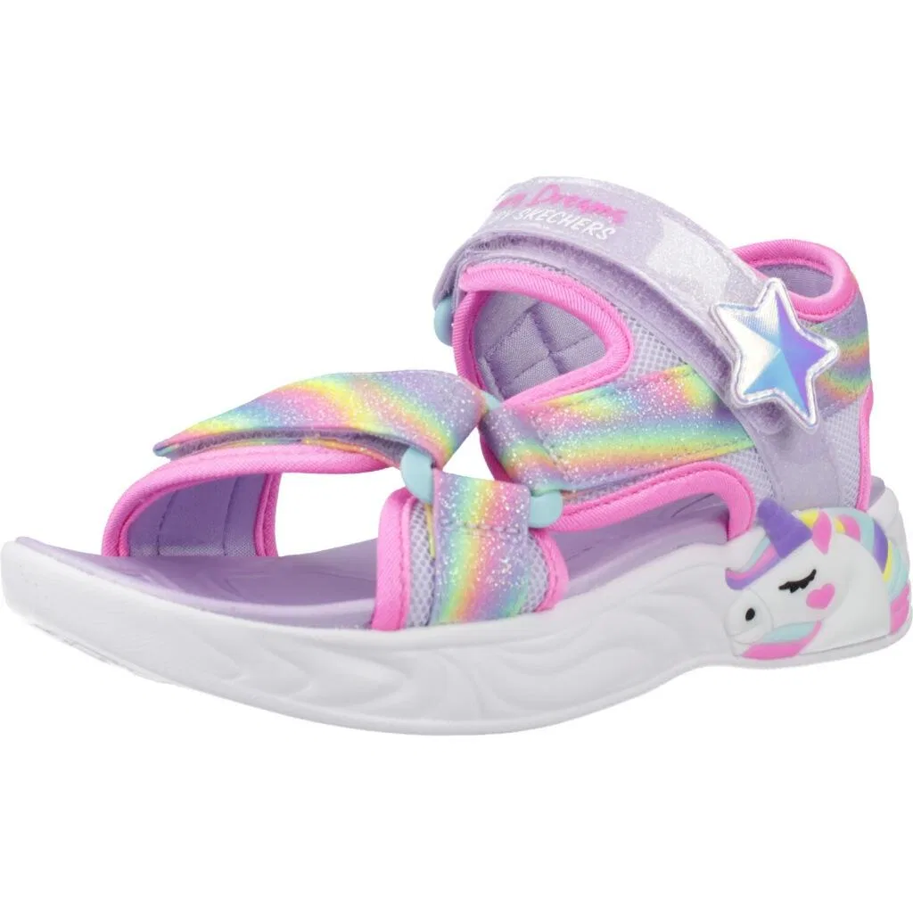 Детские сандалии с принтом Unicorn Dreams Skechers, Blau