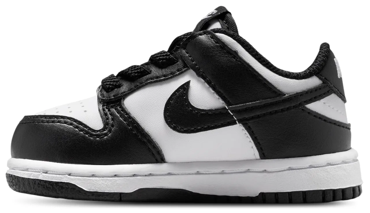 Кроссовки для мальчиков Dunk Low Nike, цвет White/Black/White — фото 2