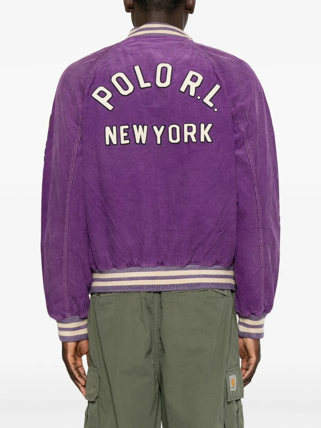 Вельветовая куртка с нашивкой-логотипом Polo Ralph Lauren, фиолетовый — фото 4