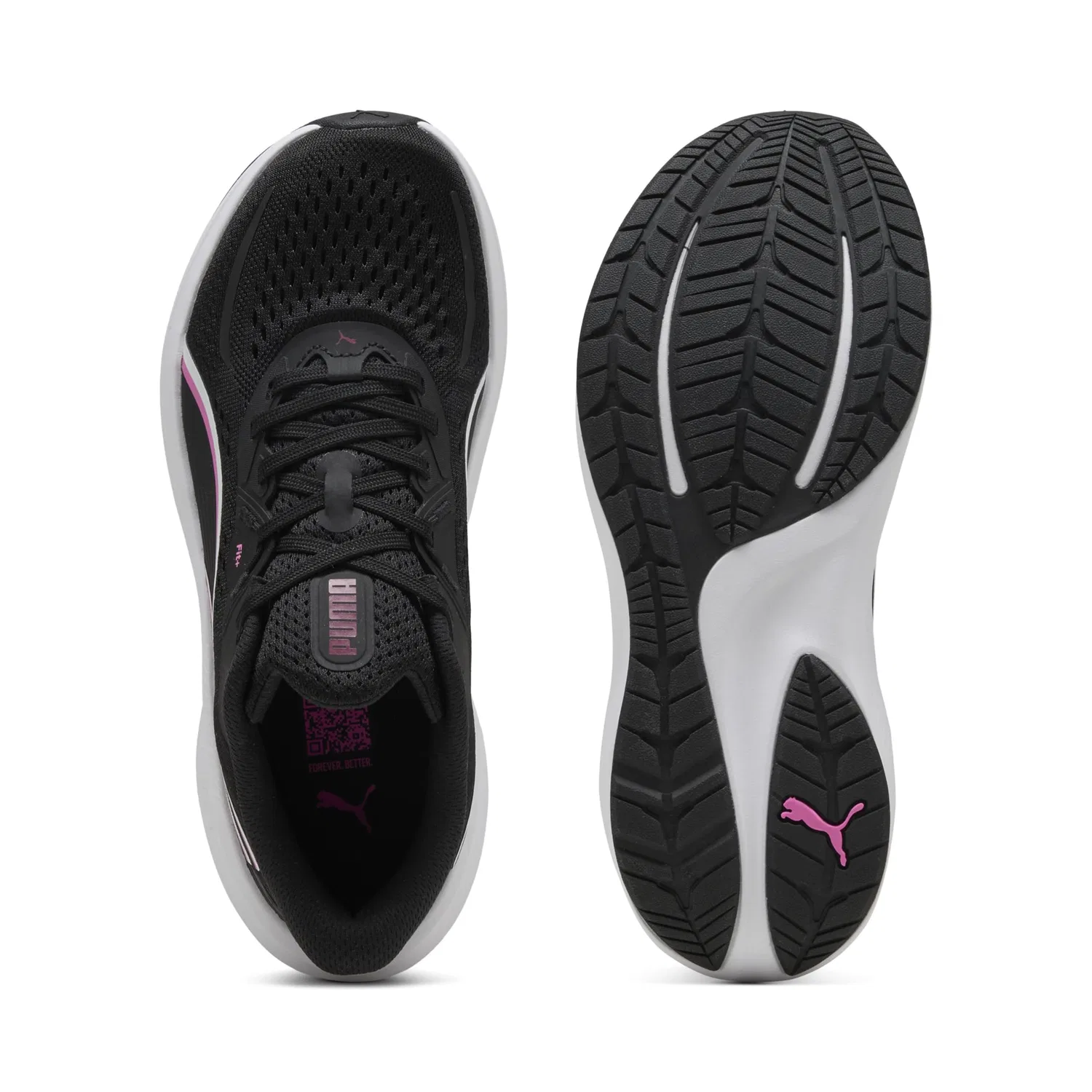 Детские кроссовки для бега Skyrocket Lite PUMA PUMA Black Berry PUMA White Pink Pixel — фото 4