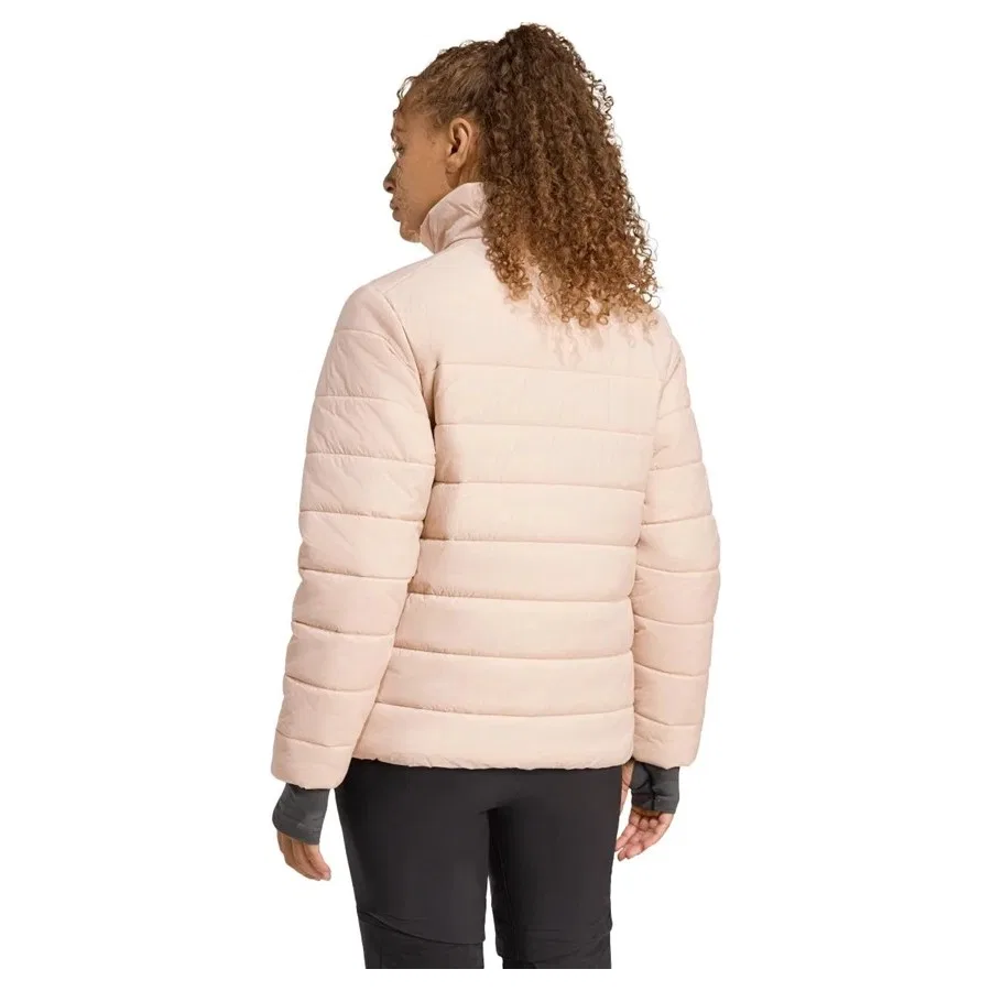 Женская куртка из футера с длинным рукавом adidas W MT ESS PAD J KB2162, Розовый — фото 3