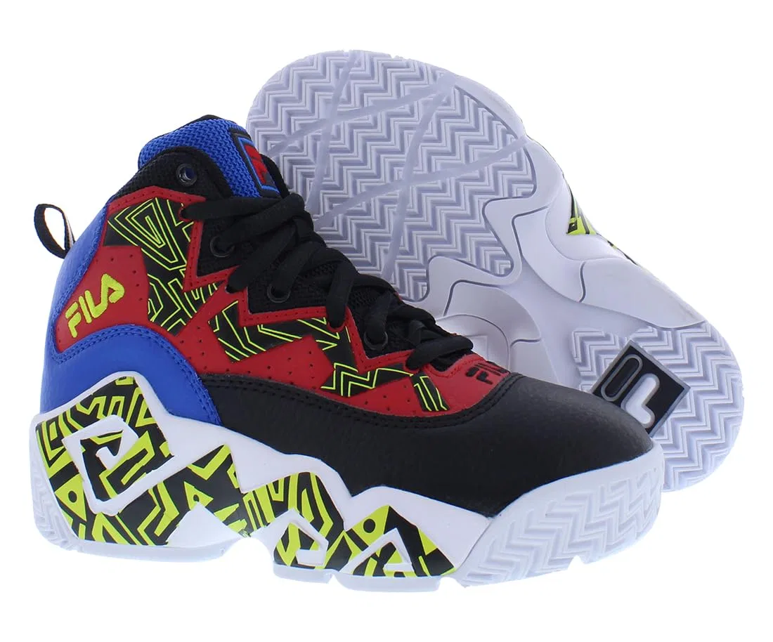 Детские кроссовки для мальчиков с закрытой пяткой Kid's Fila Mb Fila, Red Black — фото 2