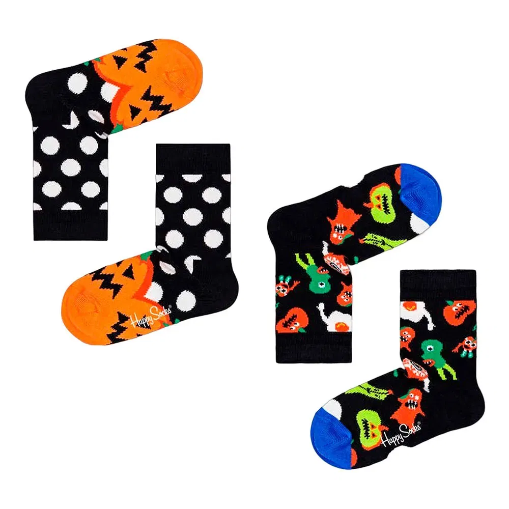 Набор носков 2 пары Happy Socks Halloween Gift Set Happy Socks, черный