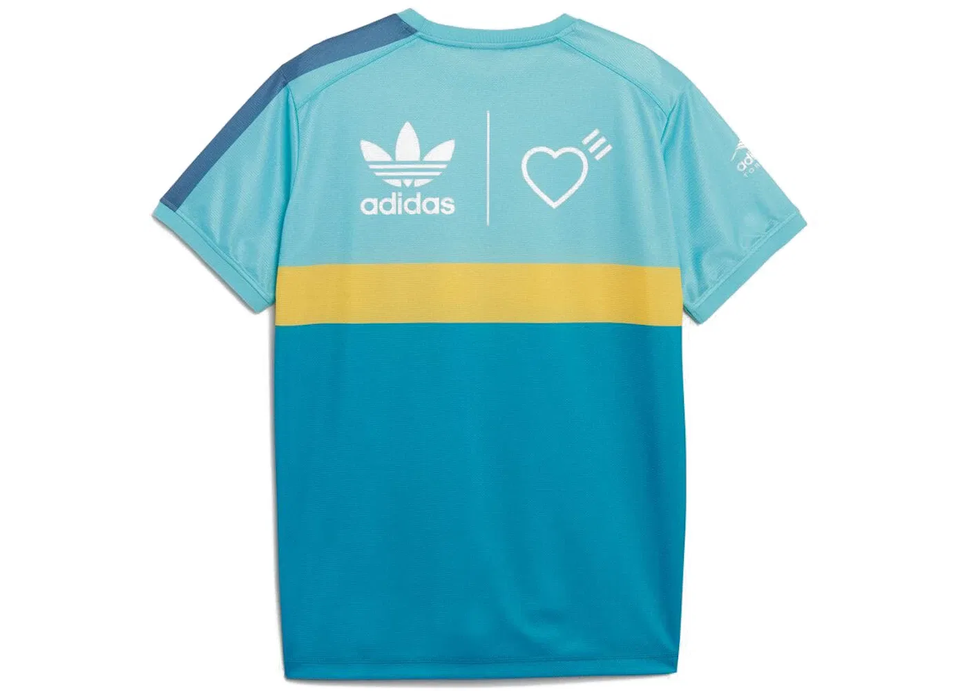 Мужская футболка с принтом Adidas x Human Made Tee, Aqua — фото 2
