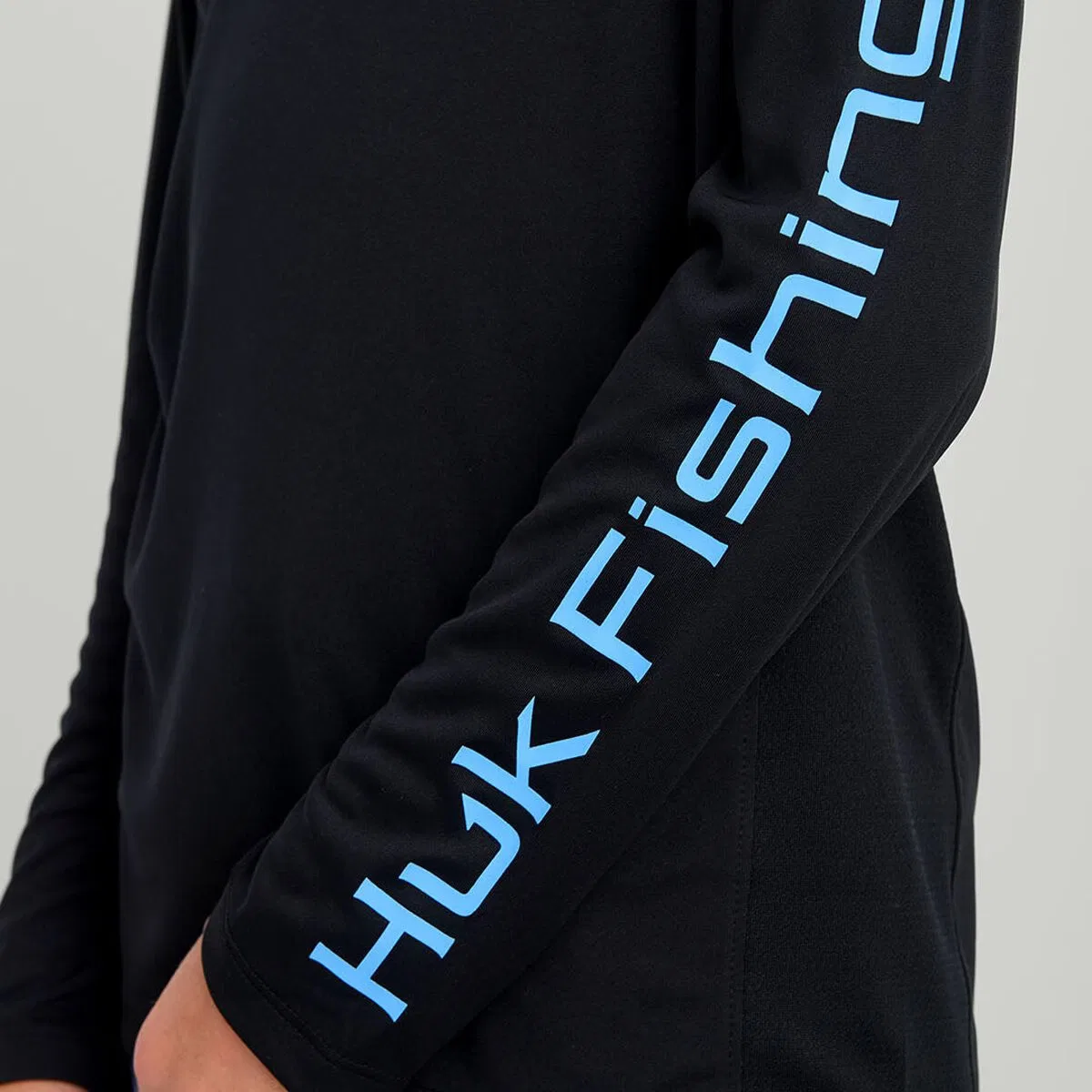 Детская лонгслив с длинным рукавом Pursuit Solid Crew Huk, черный — фото 3