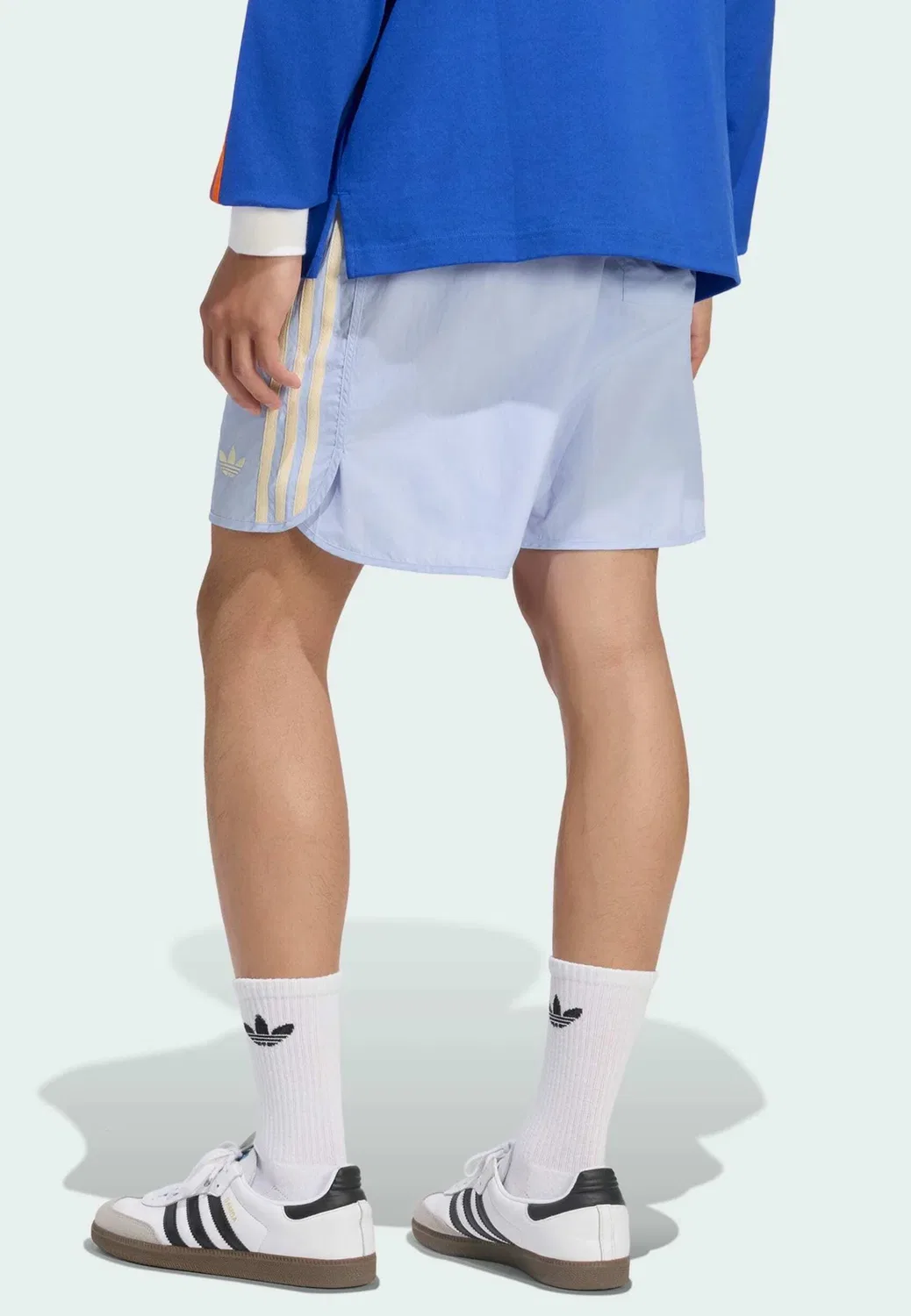 Шорты для спринта - спортивные штаны Adidas Originals, Blue Dawn Warm Vanilla — фото 2