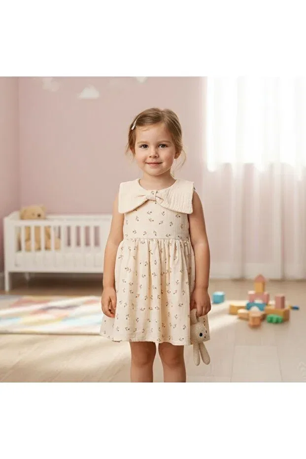Детское платье для девочек хлопковое Atölye Kids, Purple Tulip