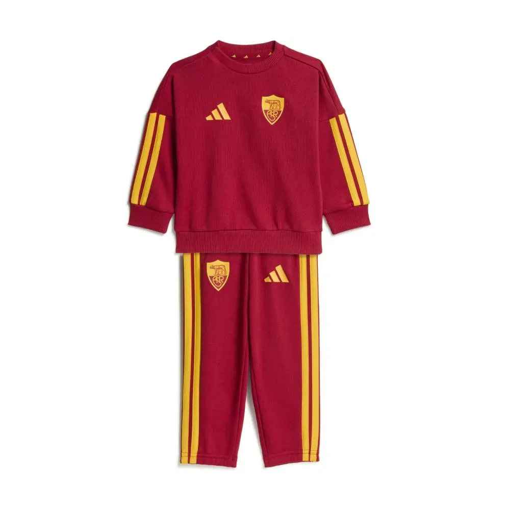 Детский комплект для девочек с длинным рукавом Adidas AS Roma DNA Baby Jogger, Red