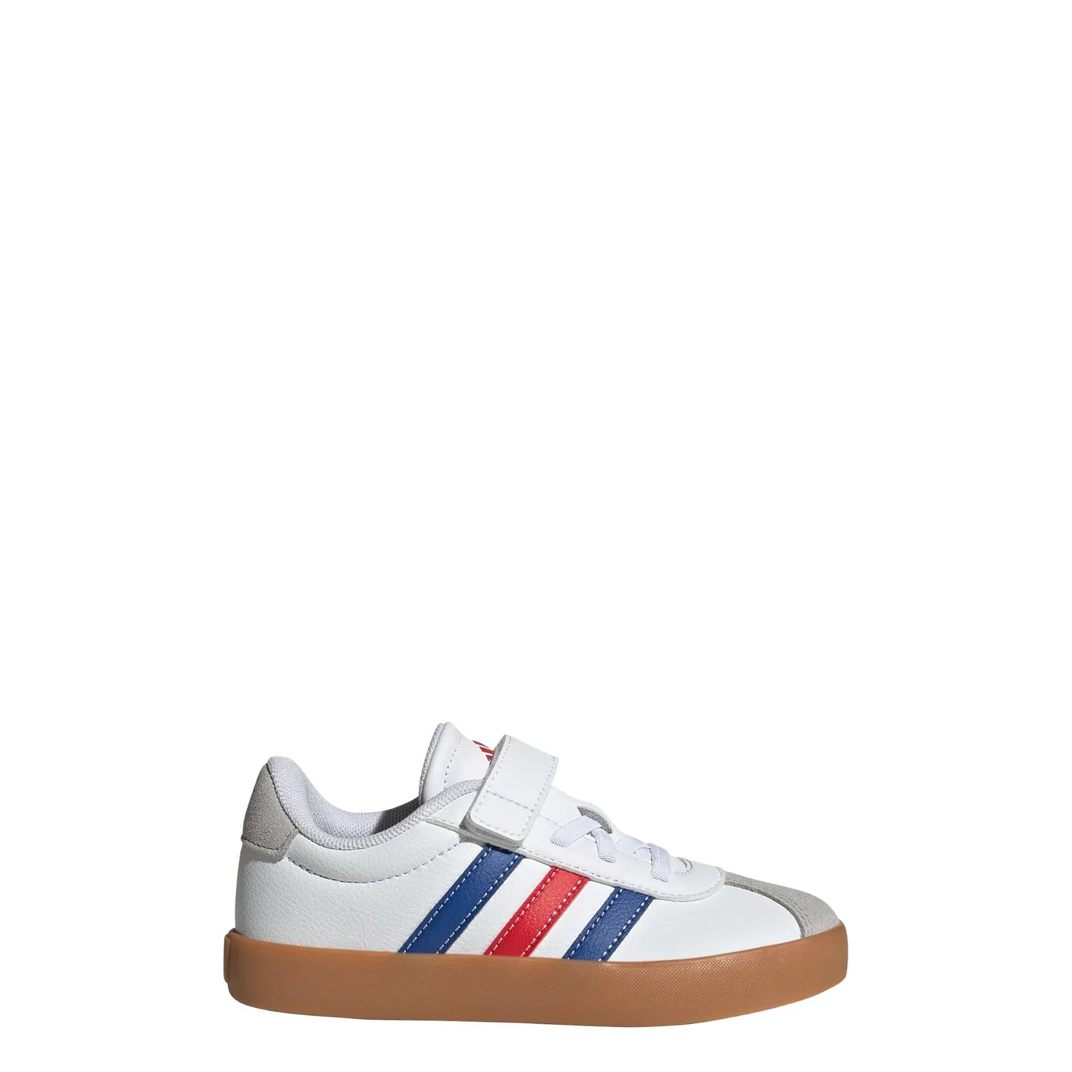 Детские кожаные кеды с моделями VL Court 3.0 Kids, Adidas, Weiss Konigsblau Rot