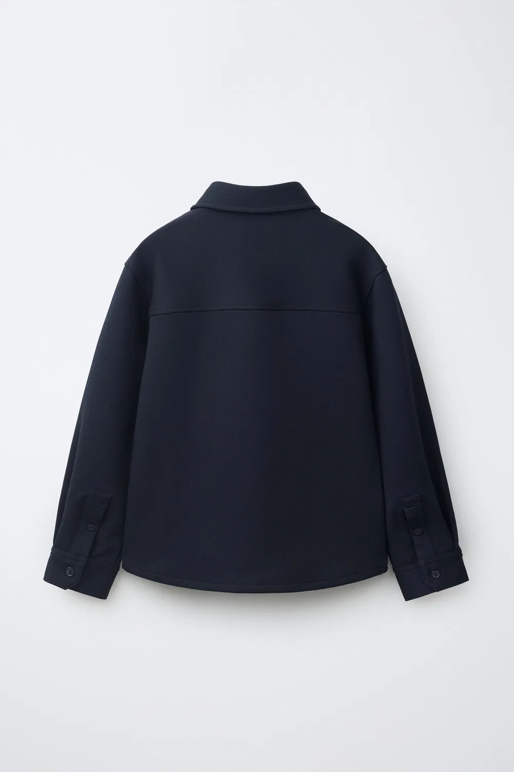 Удобная рубашка с карманами ZARA, Navy blue — фото 2
