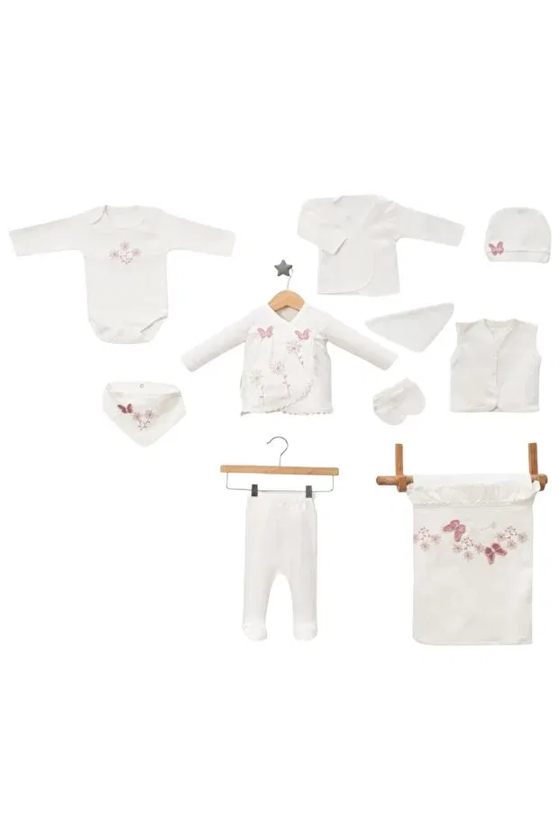 Детский комплект одежды для новорожденных девочек хлопковый Baby Zuhu, White