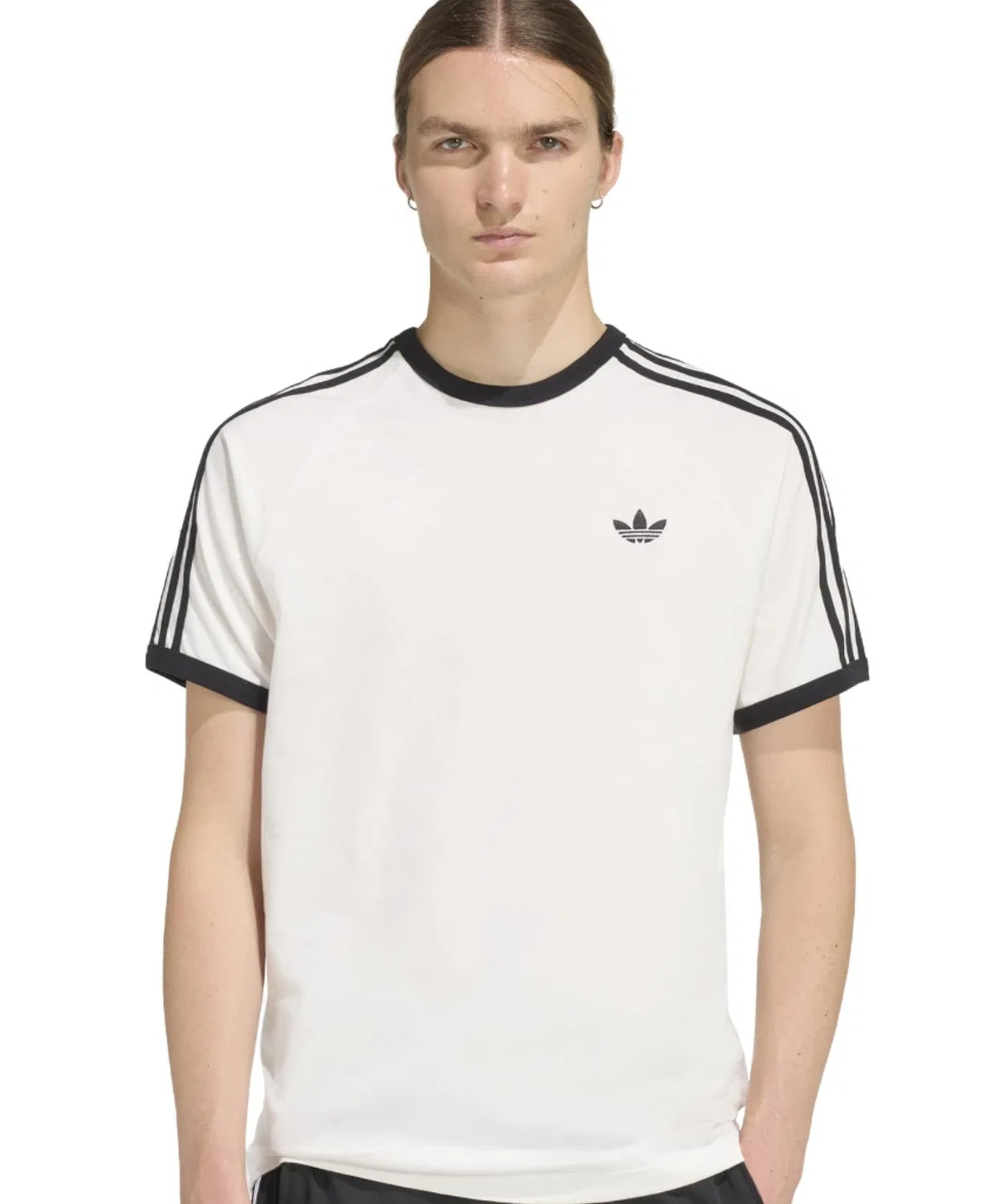 Мужская футболка с длинным рукавомAdidas 3-STRIPES TEE, Белый