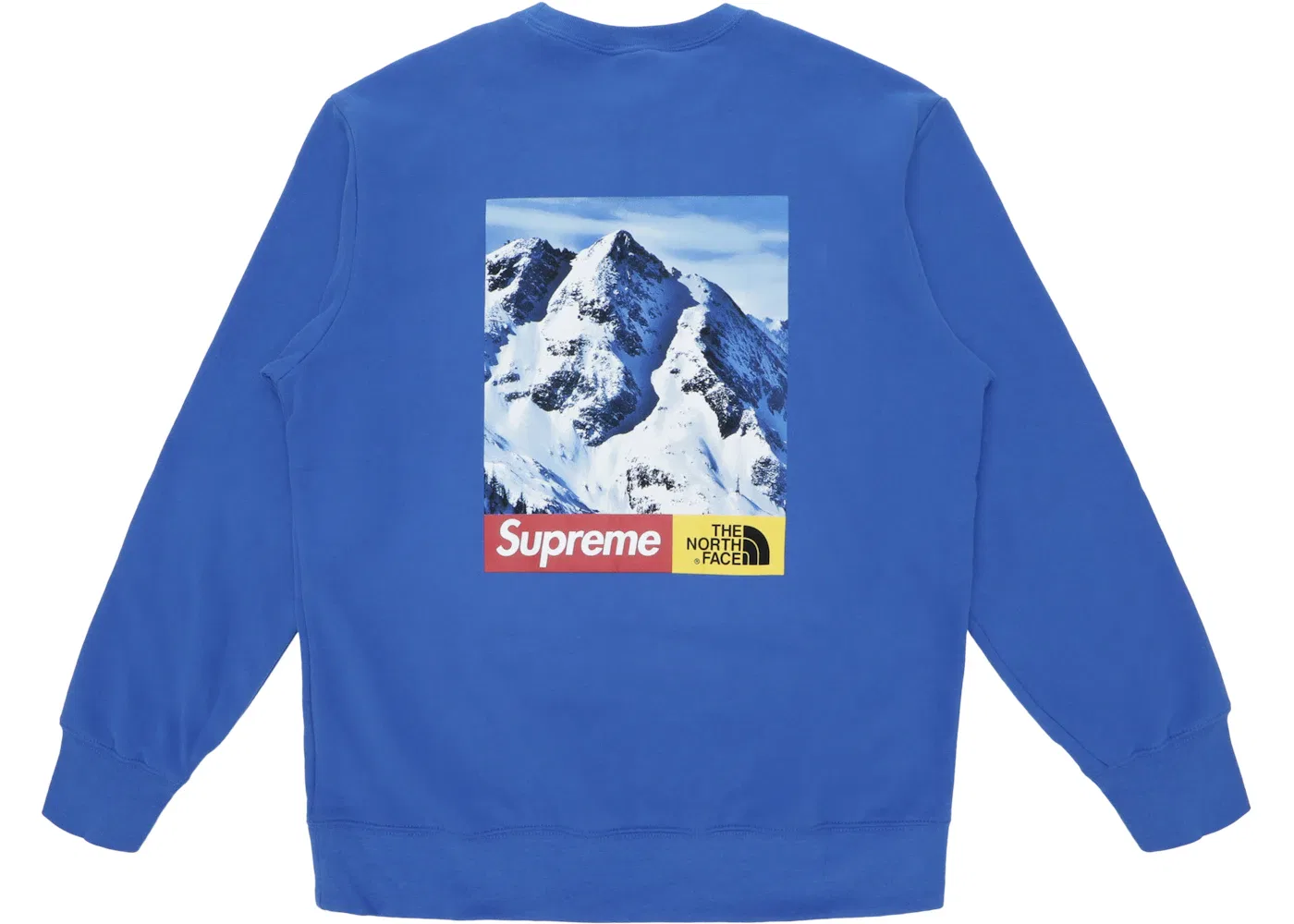 Мужской свитшот с принтом The North Face Mountain Supreme, Royal — фото 2
