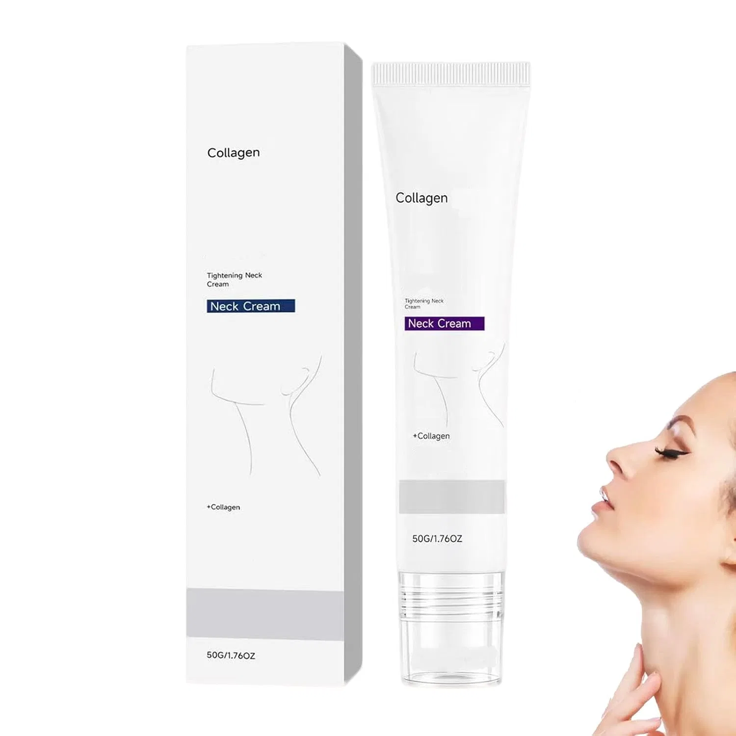 Крем для шеи Collagen Fullerene, 50 г, 1PCS Jiaoy