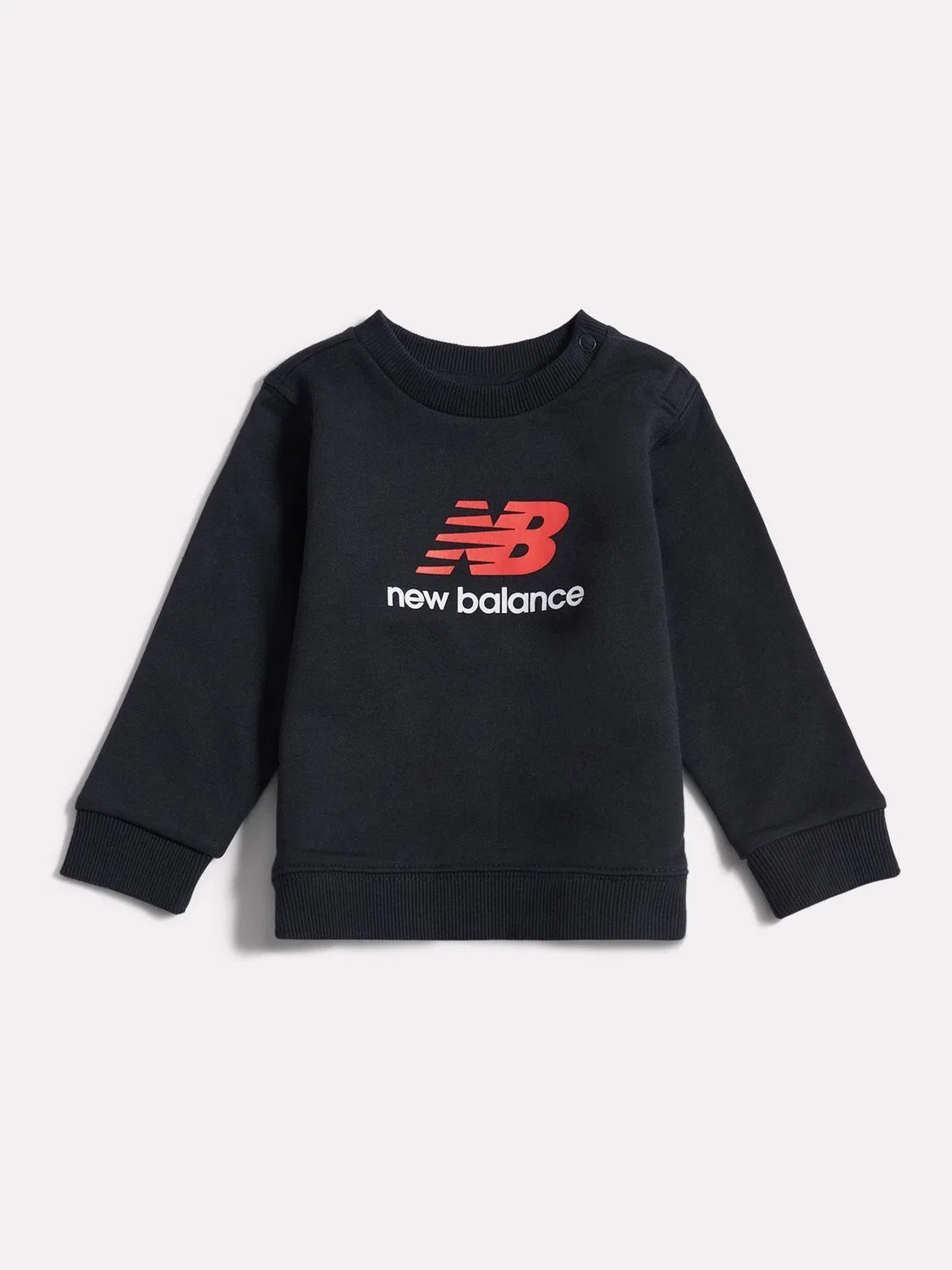 Свитшот с логотипом Stacked NB New Balance, черный