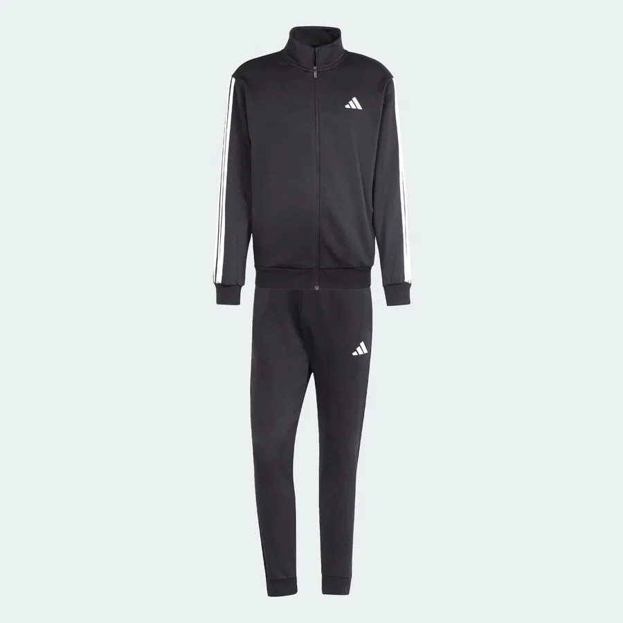 Спортивный костюм с тремя полосками adidas, Черный — фото 4