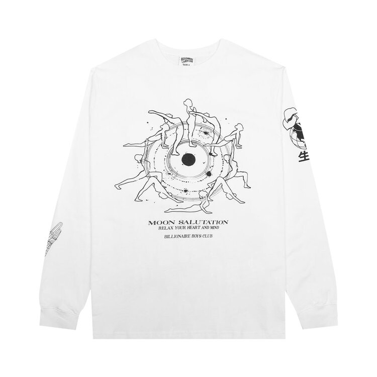 

Лонгслив Billionaire Boys Club Moon Salutations Long-Sleeve Tee 'Bleach White', белый