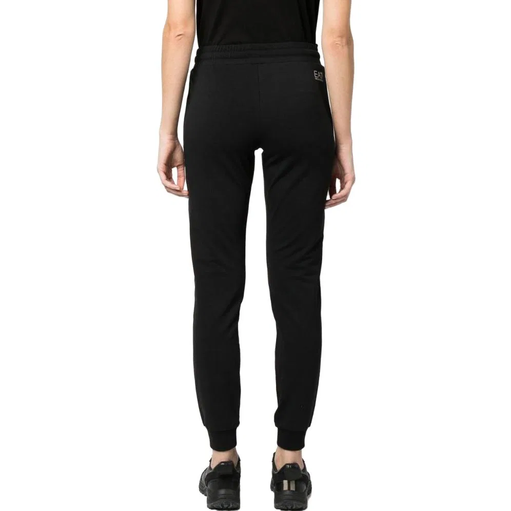 Спортивные брюки с логотипом зауженные, Emporio Armani, Black — фото 4