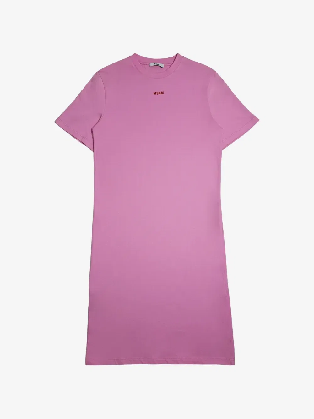 Платье с короткими рукавами и логотипом MSGM Kids, розовый