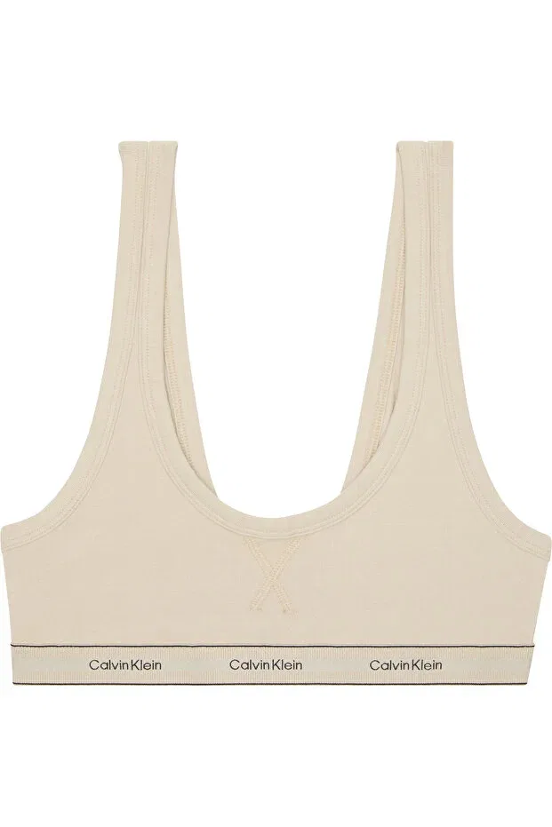 Женская бралетте с воротником-стойкой Calvin Klein, Light Beige