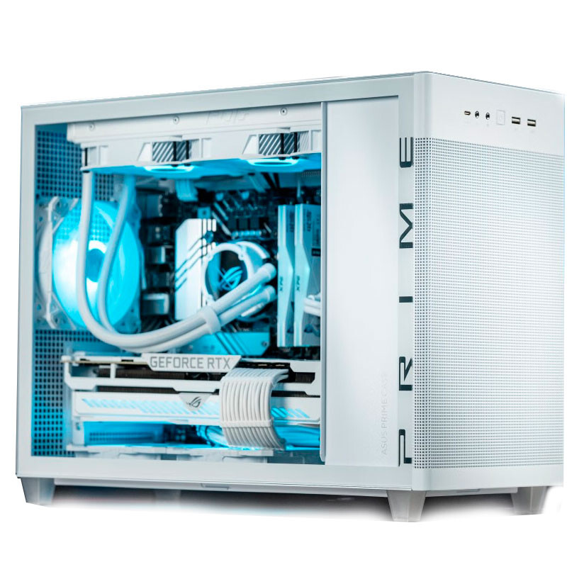 

Корпус ASUS Prime AP201 Ice Cube, Mini Tower, белый