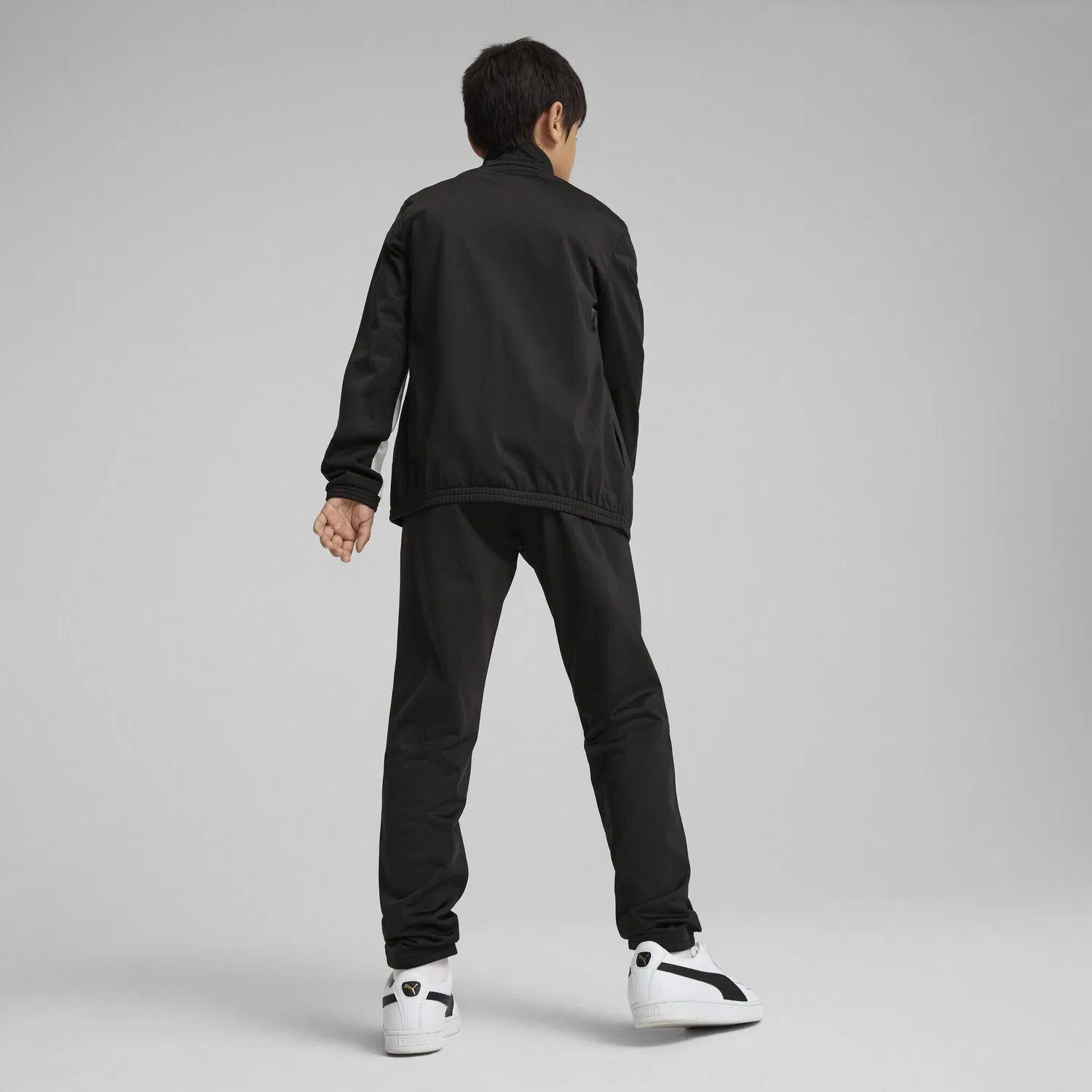 Детский спортивный костюм с принтом Poly Colourblock Puma, Schwarz — фото 3