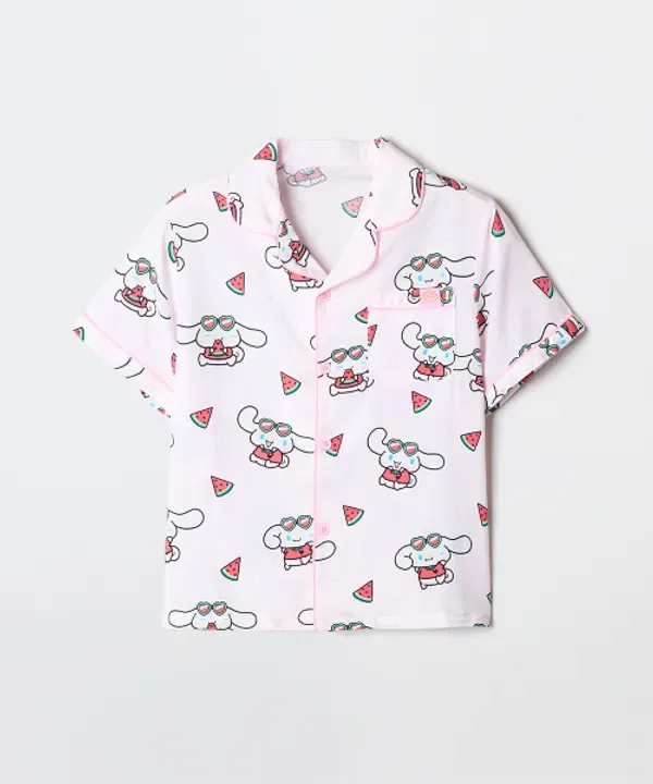 Пижама с коротким рукавом, Sanrio Characters, Spao Kids, розовый — фото 2