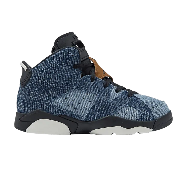 

Кроссовки Air Jordan 6 Retro PS Washed Denim, синий