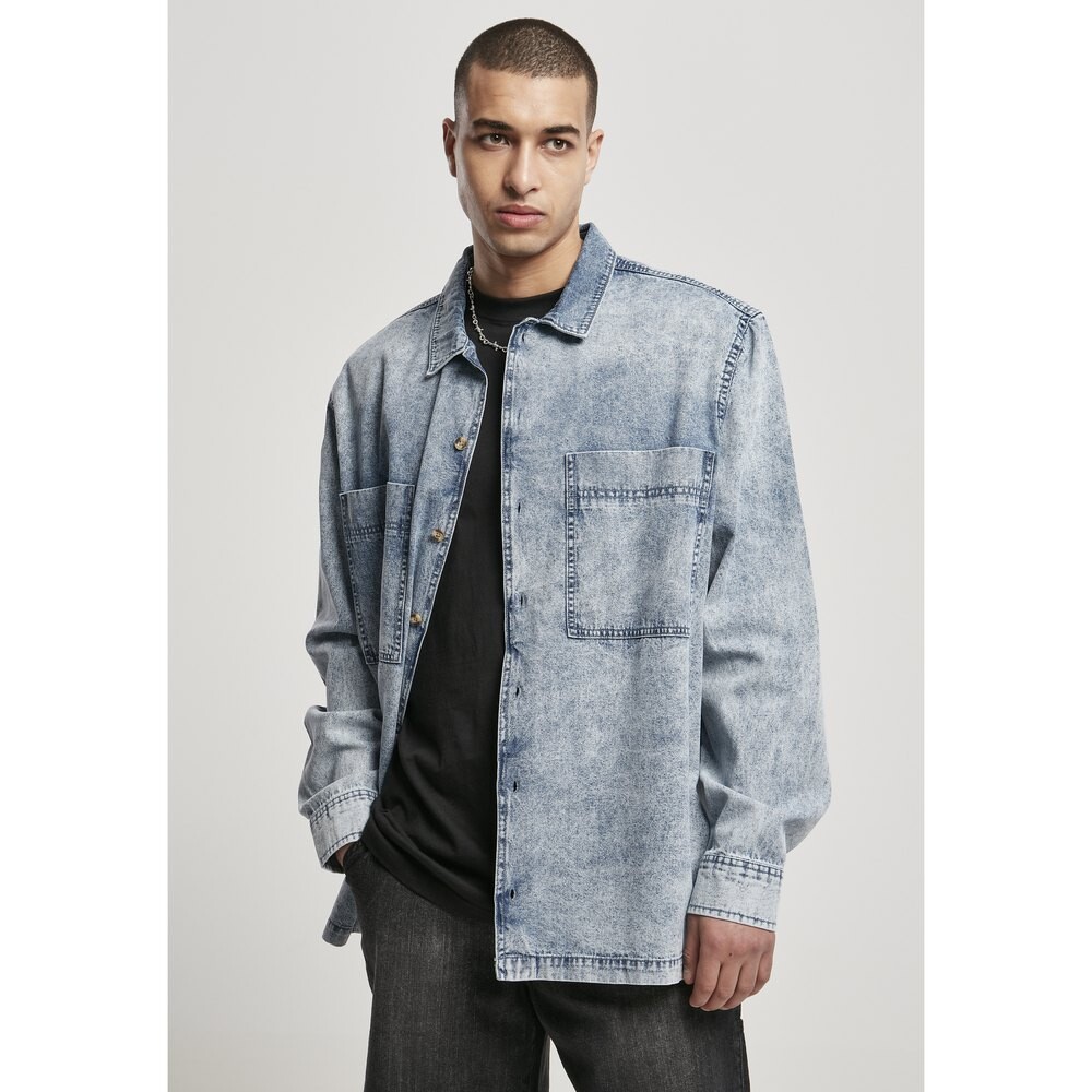 

Рубашка Urban Classics Oversized Denim (Big ), синий
