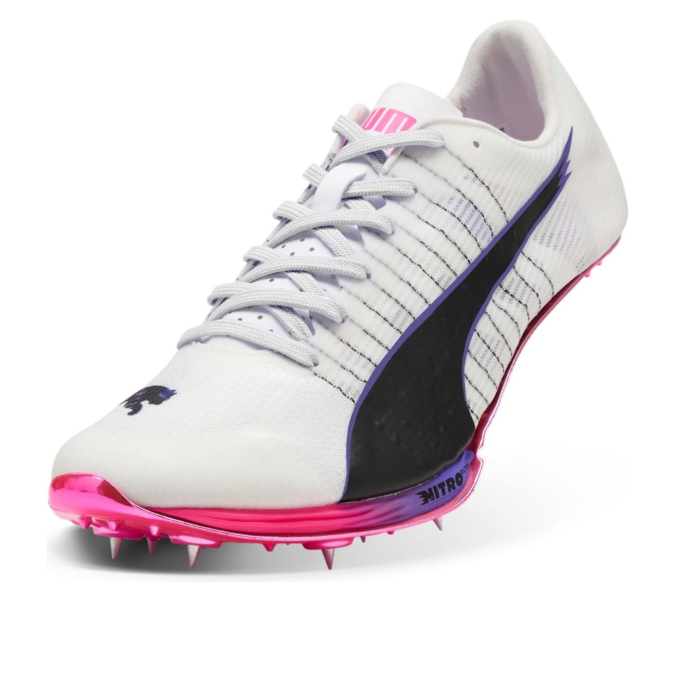 Кроссовки PUMA evoSPEED Sprint Nitro Elite 2 Digitokyo Spikes 'White Black Charm Pink' — фото 3