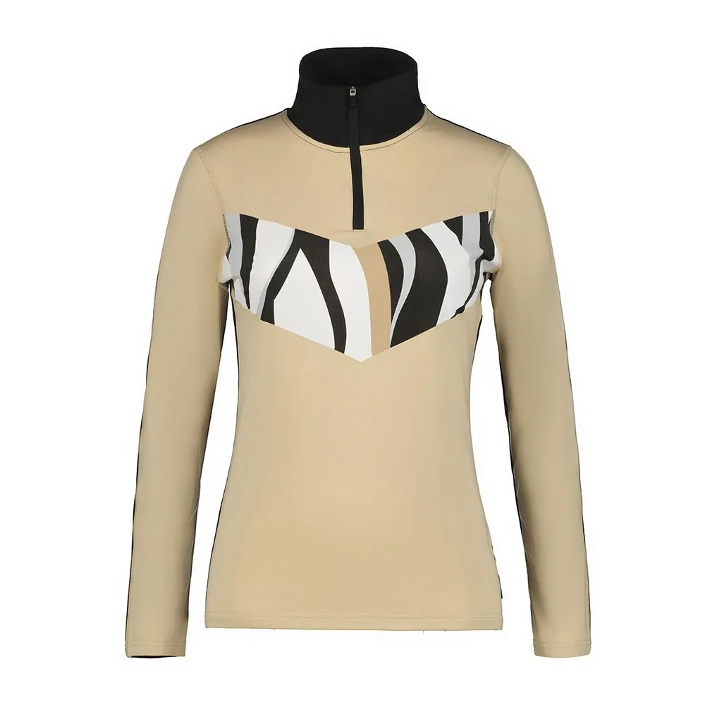 

Футболка Icepeak Ellery half zip long sleeve, бежевый