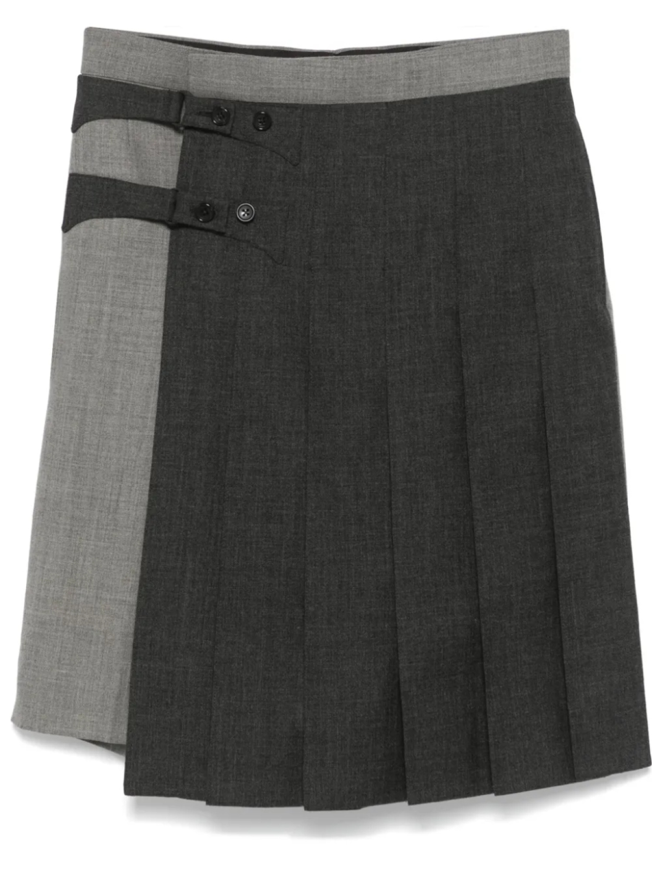 

Thom Browne юбка-шорты с регулируемым ремешком, серый