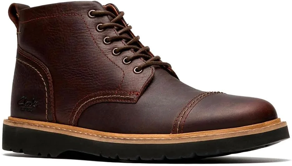 Мужские ковбойские сапоги Weltridge on the hill, темно-коричневые Clarks Premium — фото 2