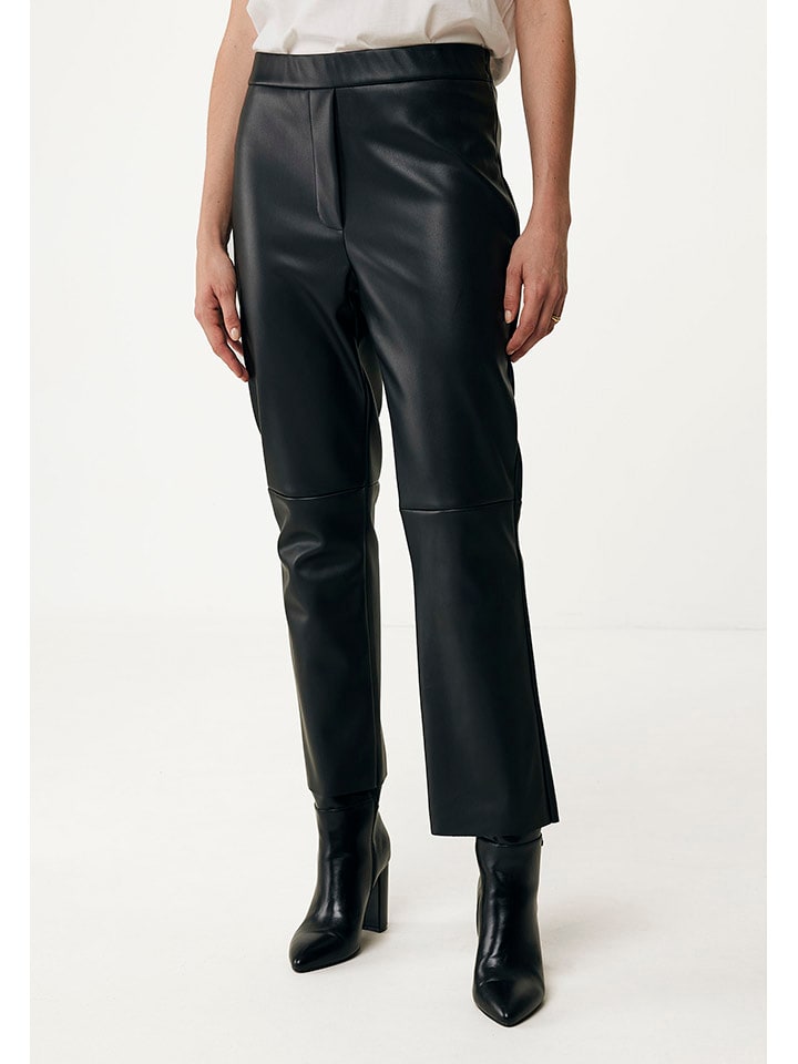 

Тканевые брюки Mexx Kunstlederhose, черный