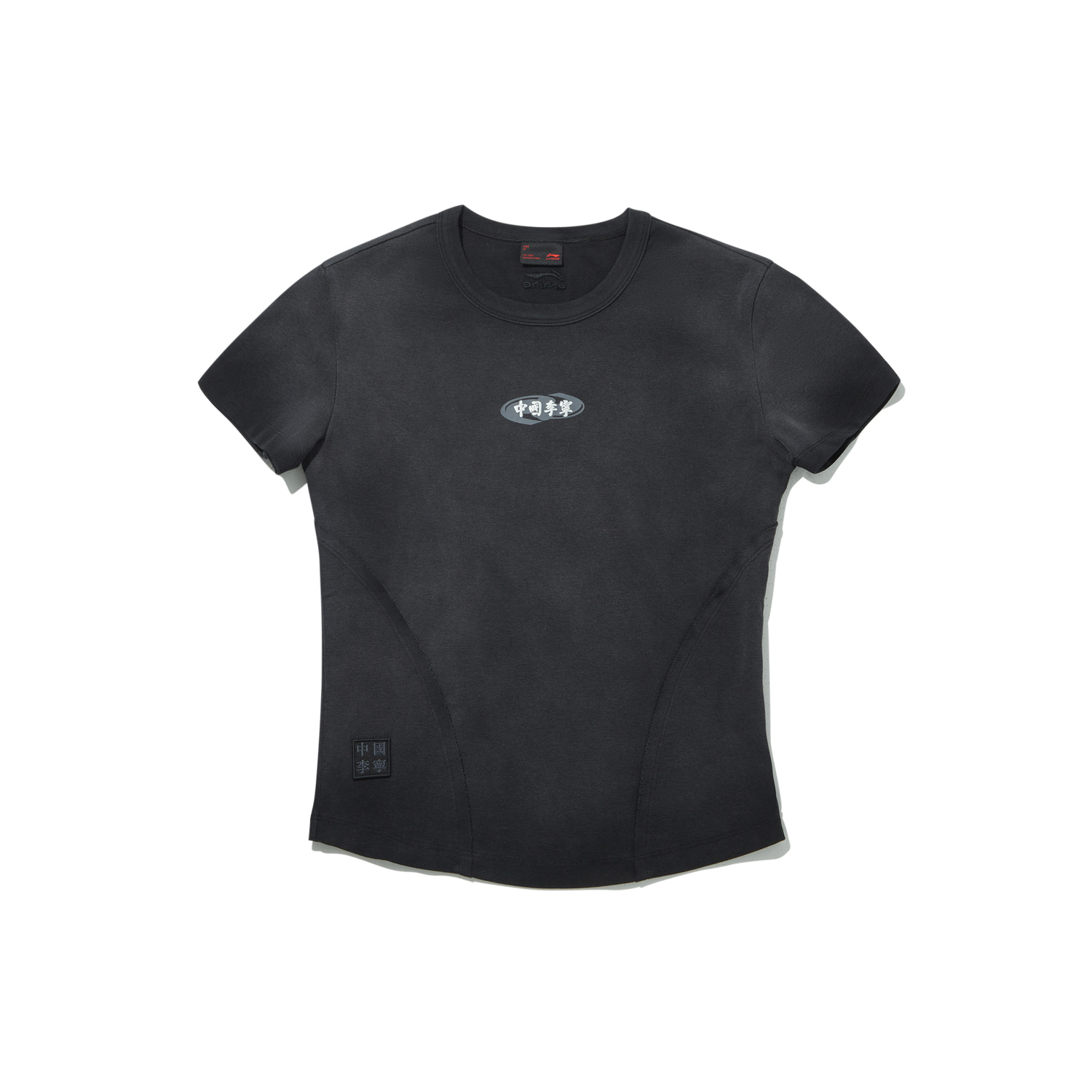 

Футболка Li-Ning женская черная с круглым вырезом