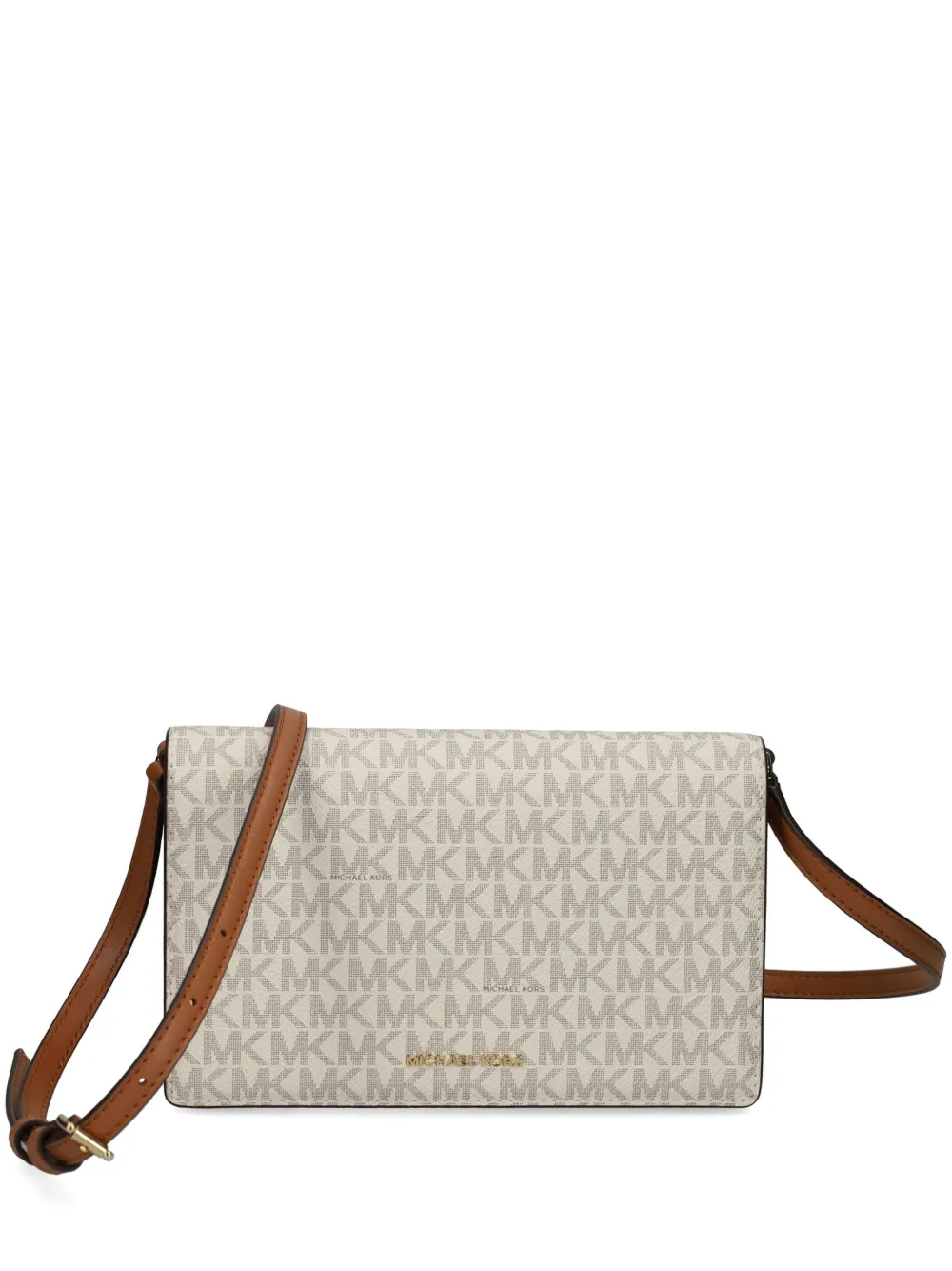 

Сумка через плечо с монограммой Michael Michael Kors, нейтральный