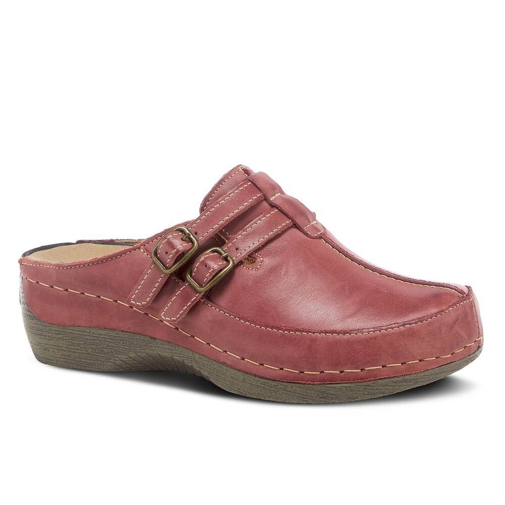 Женские кожаные сабо Spring Step Happy, цвет Bordeaux