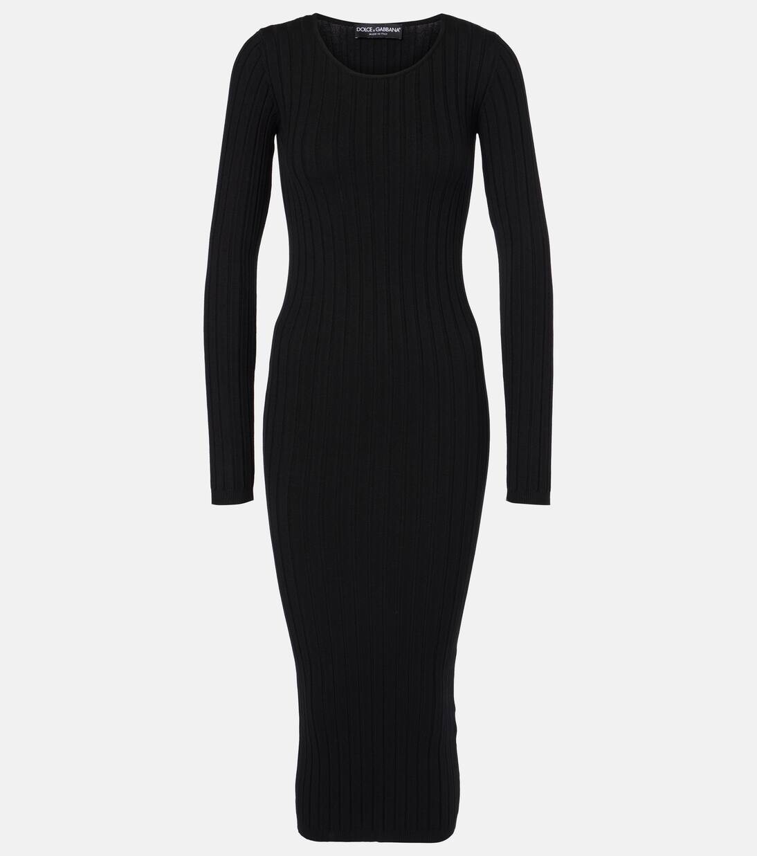 

Платье миди Dolce&Gabbana, черный