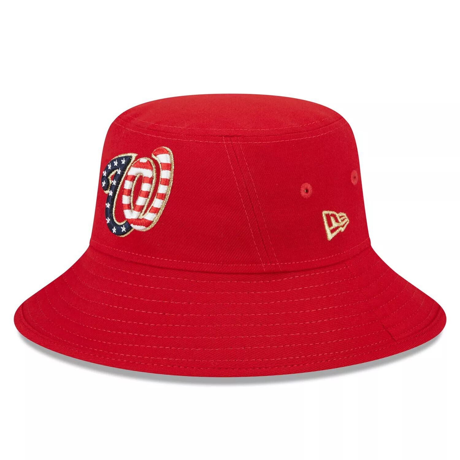 

Мужская панама New Era Red Washington Nationals 2023 Четвертого июля