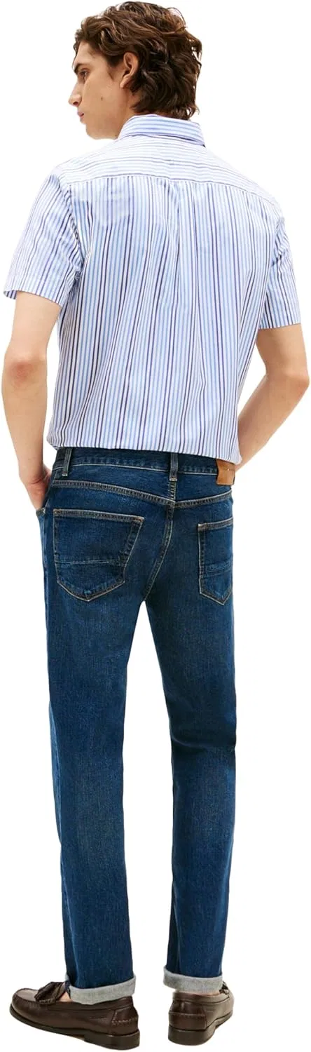 Джинсы Slim Straight Fit Tommy Hilfiger, темно-индиго — фото 4