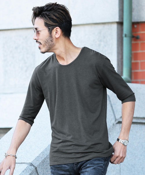 

Футболка эластичная с круглым вырезом и короткими рукавами Roshell, цвет угольно-серый