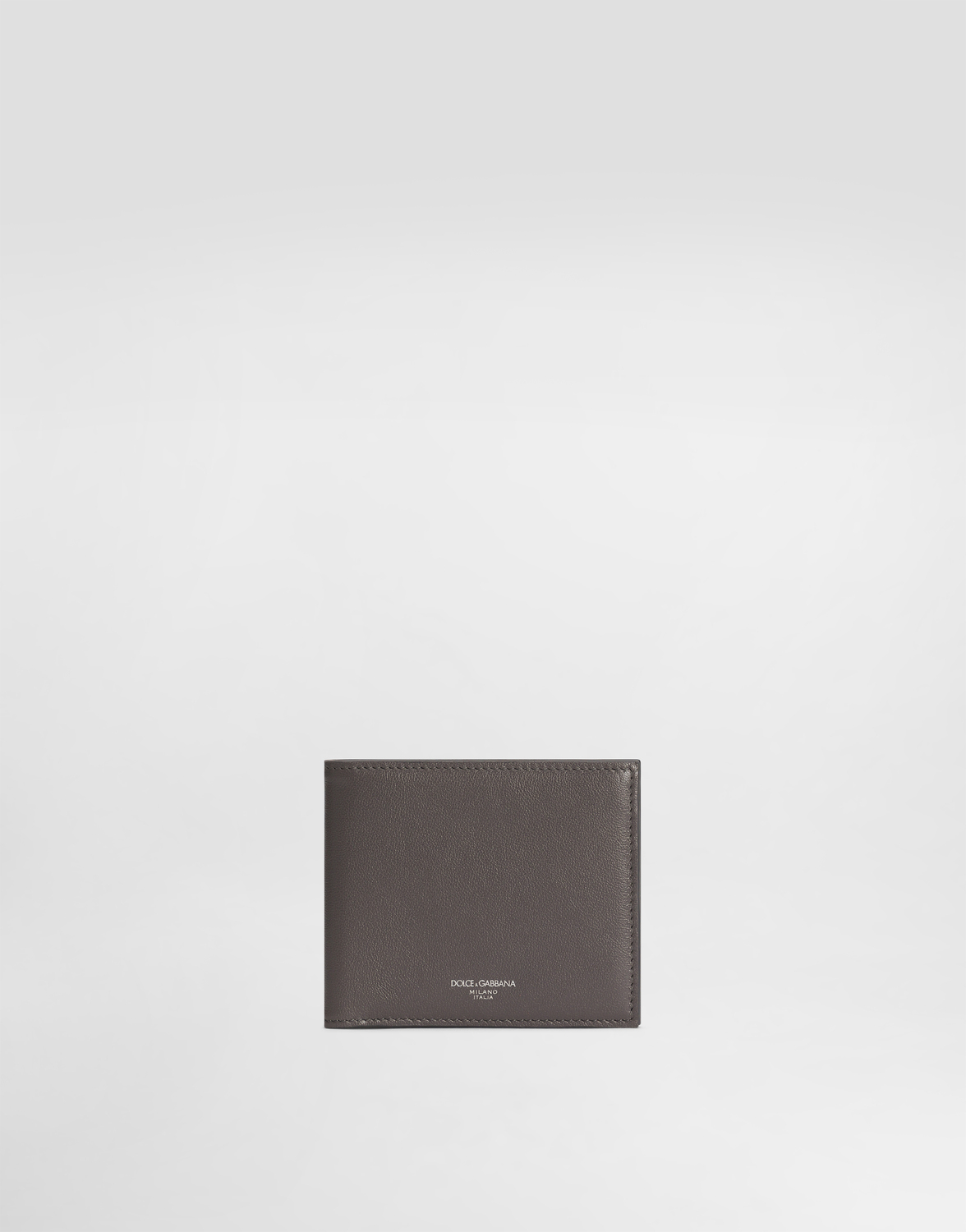 

Двусложный кошелек из телячьей кожи Dolce & Gabbana, серый